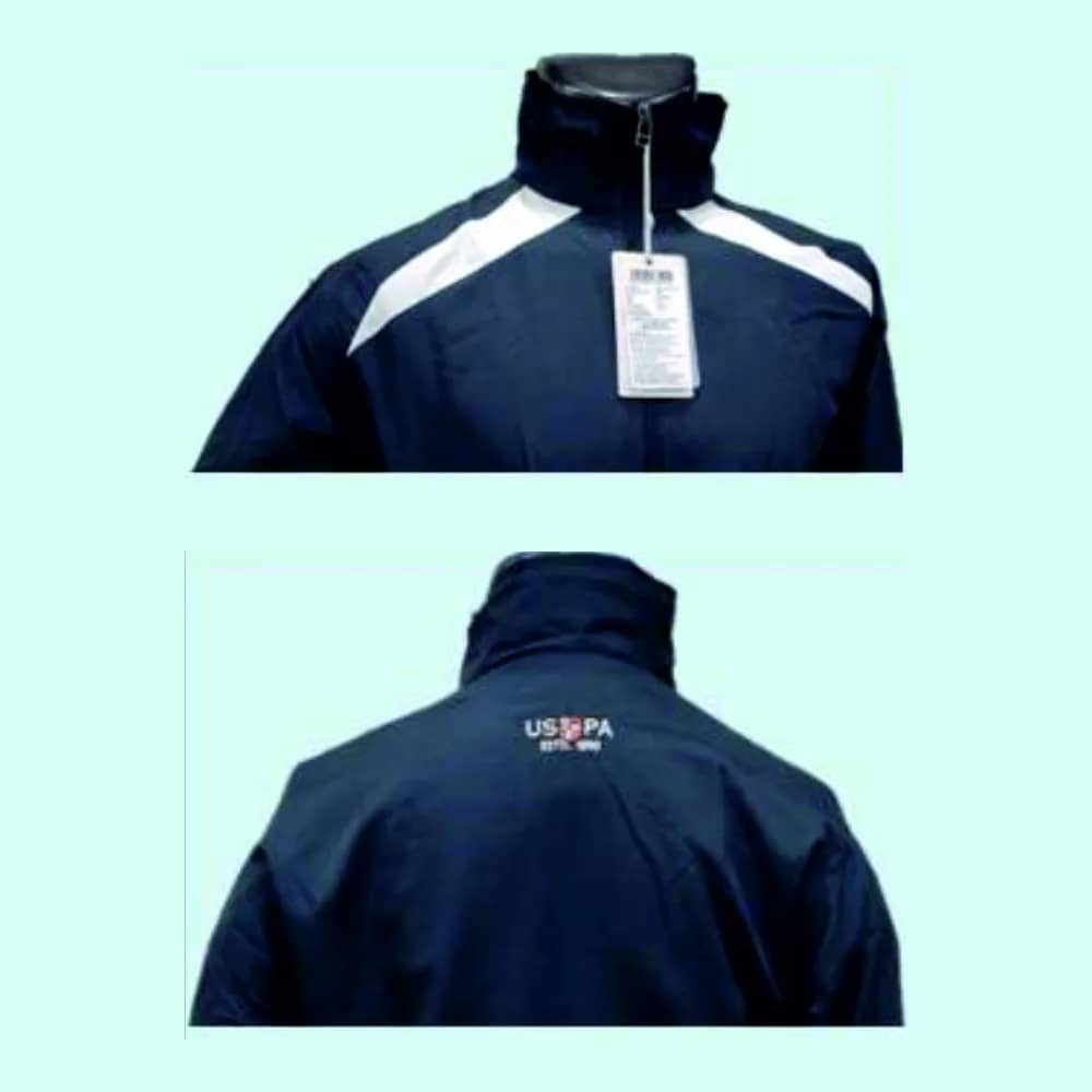 US Polo Assn Windcheater Jacket-Blue with white