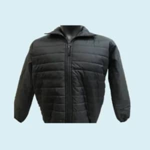 Arrow Quilted Full Sleeves Jacket-Black Colour